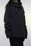 Marc Le Bihan Turtleneck Four Seam Sweater 2731 France MLB-2731-HUI Grey